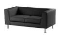 Sofa Notre Dame 102 - dvoumístné, černé