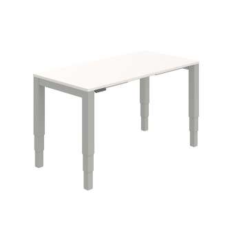 Psací stůl Hobis Motion UNI MSU 3M 1600 - elektricky stavitelný, bílý/šedý