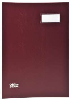 Podpisová kniha Office Depot - A4, 20 listů, bordó