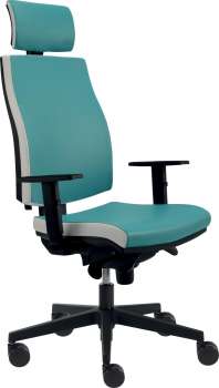 Kancelářská židle Tamia SY - synchro, zelená/krémová