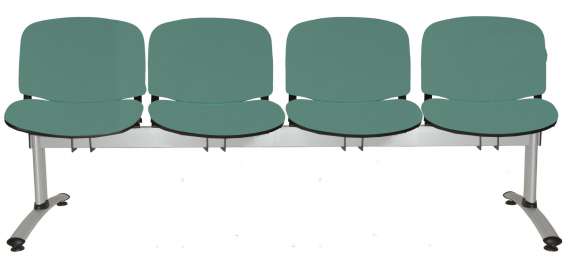 Vícemístná lavice ISO - 4-místná, zelená