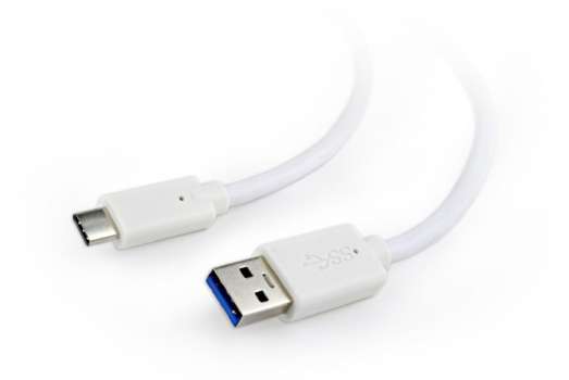 Gembird CABLEXPERT kabel USB 3.0 AM na Type-C kabel (AM/CM), 1m, bílá