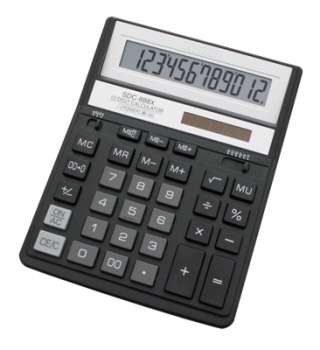 Velká stolní kalkulačka Citizen SDC-888X - černý