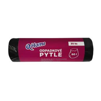 Pytle na odpad Q Home - 60 l, 7 mic, 30 ks, černé