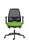 Kancelářská židle Infinity Net - synchronní, černá/zelená