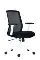 Kancelářská židle Novello White - synchronní, bílá/černá