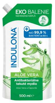 Náplň do tekutého mýdla Indulona - antibakteriální, Aloe Vera, 500 ml