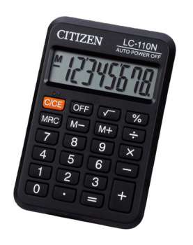 Kapesní kalkulačka Citizen LC-110NR - černá