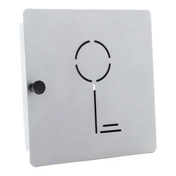 Skříňka na klíče KEY COLLECT pro 10 klíčů - na magnet, stříbrná