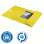 Desky s chlopněmi Leitz RECYCLE - A4, plastové, ekologické, žluté