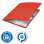 Papírový rychlovazač Leitz RECYCLE - A4, ekologický, červený, 1 ks