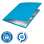 Papírový rychlovazač Leitz RECYCLE - A4, ekologický, modrý, 1 ks