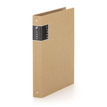 2kroužkový pořadač Kraft nature - A4, 4 cm, hnědý