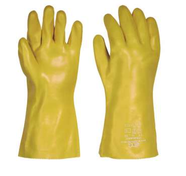 _Máčené rukavice PVC STANDARD - žluté, vel. 10,5