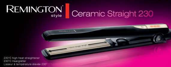 DÁREK: Keramická žehlička na vlasy Remington S1005 Ceramic Straight 230