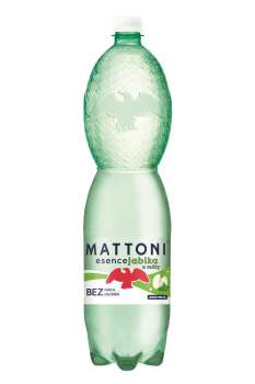 Minerální voda Mattoni Esence - jablko a máta, jemně perlivá, 6x 1,5 l