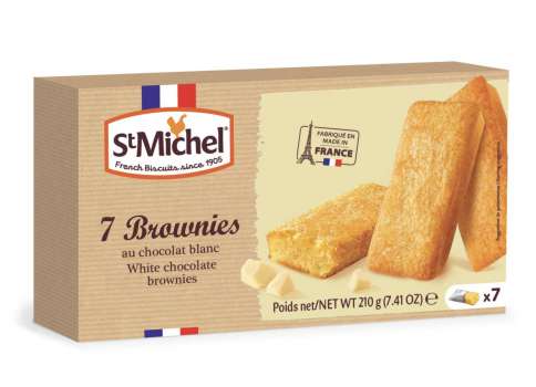 Brownies St. Michel - bílá čokoláda, 210 g