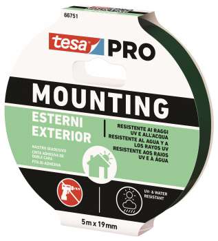 Montážní oboustranná páska Tesa - PRO, venkovní, 19 mm x 5 m
