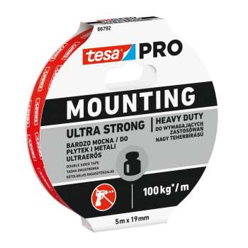 Montážní oboustranná páska Tesa - PRO, ultra pevná, 19 mm x 5 m