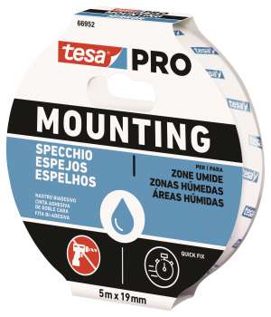 Montážní oboustranná páska Tesa - PRO, na zrcadla, 19 mm x 5 m