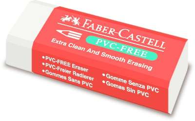 Pryž Faber-Castell - bez PVC, bílá