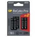 Nabíjecí baterie GP ReCyko Pro - AAA, HR03, 800 mAh, 6 ks