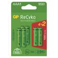 Nabíjecí baterie GP ReCyko - AAA, HR03, 950 mAh, 6 ks