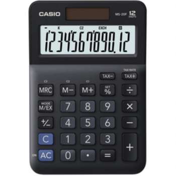 Stolní kalkulačka Casio MS 20 F - 12místný displej