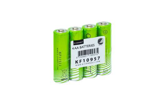 Alkalické baterie Q-Connect - 1,5V, LR6, typ AA, eko, 4 ks