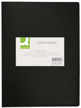 Katalogová kniha Q-Connect - A4, 30 kapes, černá, 1 ks
