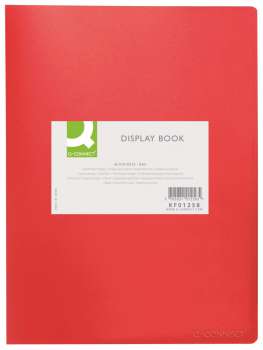 Katalogová kniha Q-Connect - A4, 30 kapes, červená, 1 ks