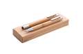 Dárková sada bambusového kuličkového pera + mechanické tužky - Natur