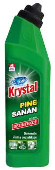 Čisticí WC gel Krystal - pine sanan, 750 ml