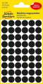 Kulaté etikety Avery Zweckform - černé, průměr 12 mm, 270 ks