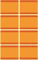 Etikety do mrazáků Avery Zweckform - oranžové, 36 x 28 mm, 40 ks