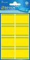 Etikety do mrazáků Avery Zweckform - žlutozelené, 36 x 28 mm, 40 ks