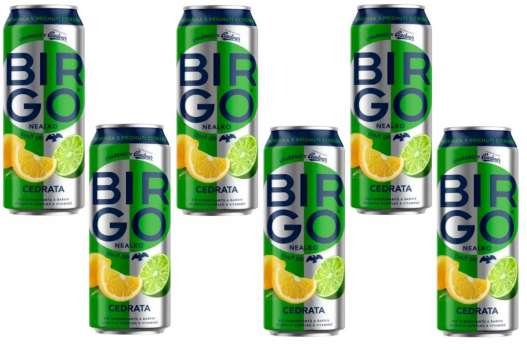 Nealkoholické pivo BirGo Cedrata Plech 0,5l