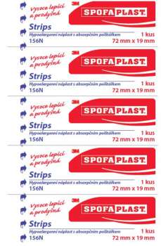 Spofaplast® Strips 156N, 72 mm × 19 mm, 5 ks