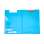 Uzavíratelná psací podložka s klipem Pastelini - A4 , modrá