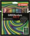 Pastelky Stabilo GREENcolors - pouzdro "ARTY", 24 barev