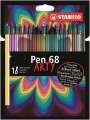 Fixy Stabilo Pen 68 "ARTY"- sada 18 barev