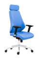 Kancelářská židle Nella - s podhlavníkem, synchro, světle modrá