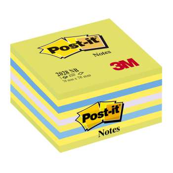 Samolepící bloček Post-it - 76 x 76 mm, lemon, 450 lístků