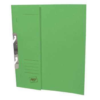 Závěsné papírové rychlovazače HIT Office - A4, půlená přední strana, zelené, 50 ks