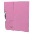Závěsné papírové rychlovazače HIT Office - A4, půlená přední strana, růžové, 50 ks