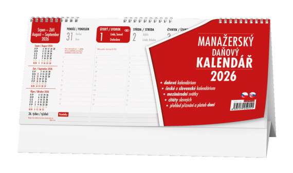 Stolní kalendář 2026 Manažerský