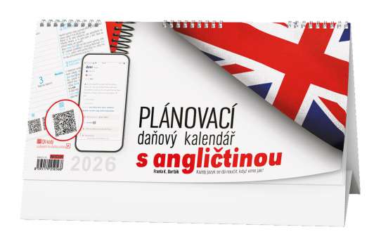 Stolní kalendář 2026 Daňový s angličtinou