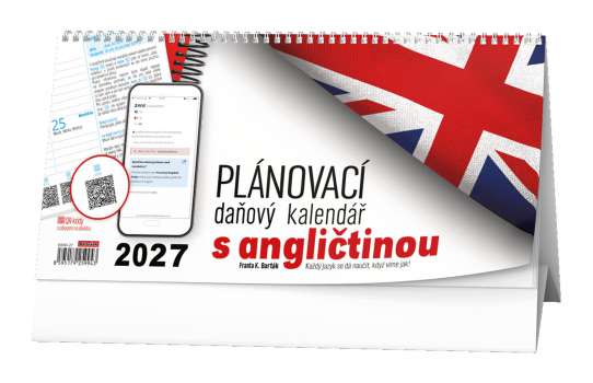 Stolní kalendář 2027 Daňový s angličtinou