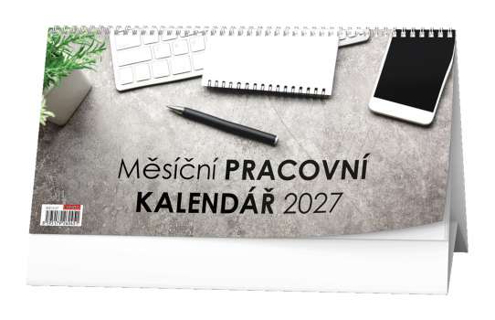 Stolní kalendář 2027 Měsíční pracovní