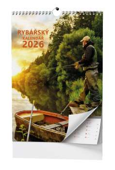 Nástěnný kalendář 2026 Rybářský kalendář